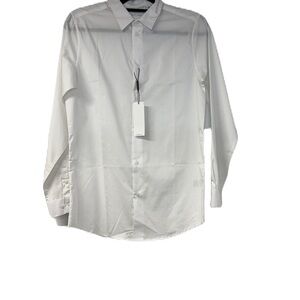 Classic White Button-Up Shirt